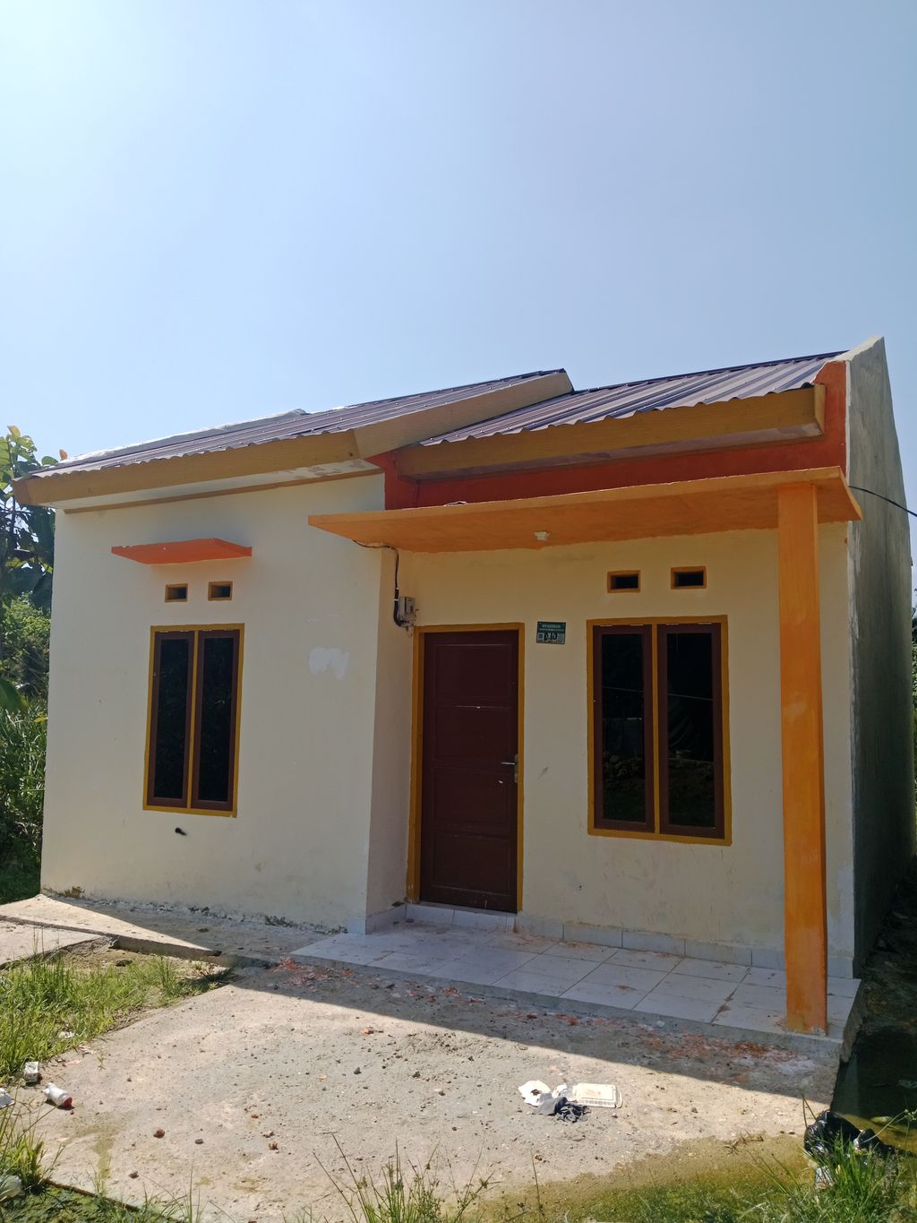 foto tampak rumah tipe 36 perumahan SALIKA LAND BONDOALA