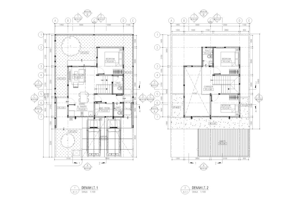 foto denah rumah tipe HAVANA BREEZE 79/126 perumahan METLAND CIBITUNG - CLUSTER LISSE