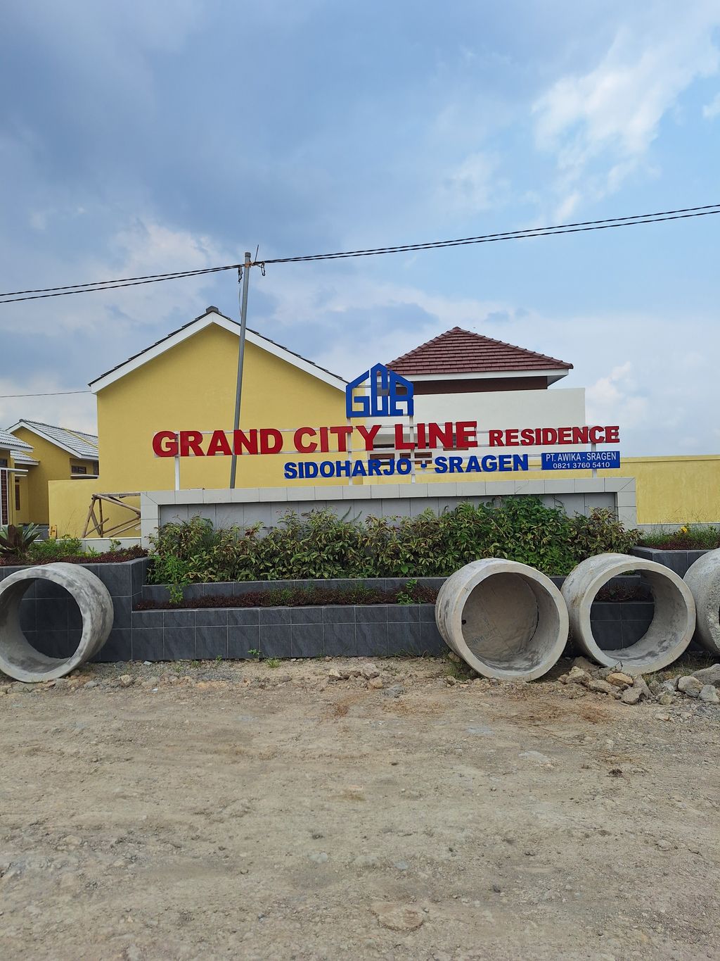 foto gerbang perumahan GRAND CITY LINE RESIDENCE