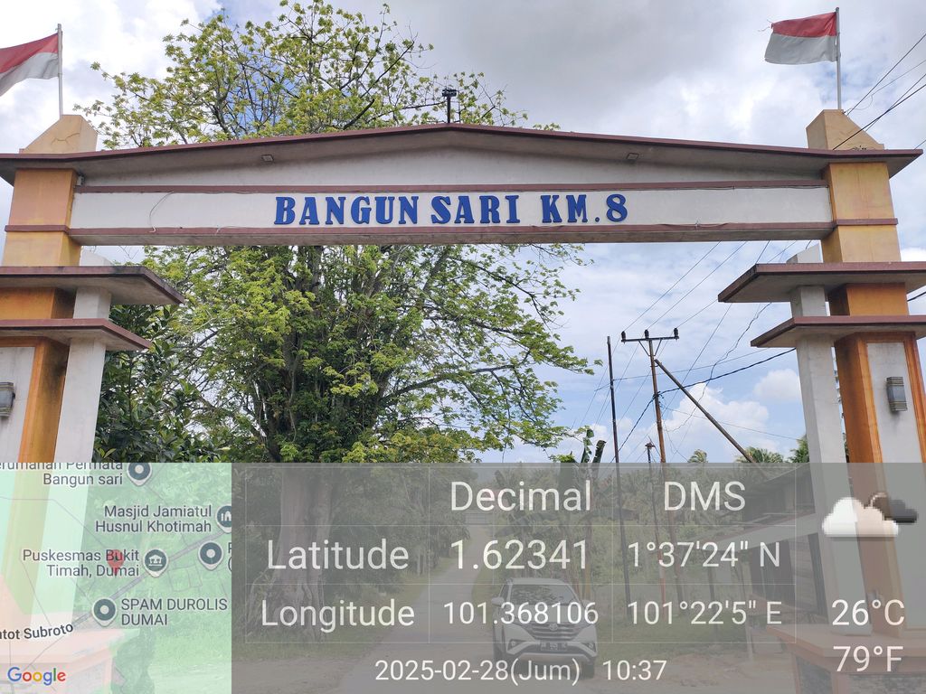 foto gerbang perumahan Permata Bangun Sari