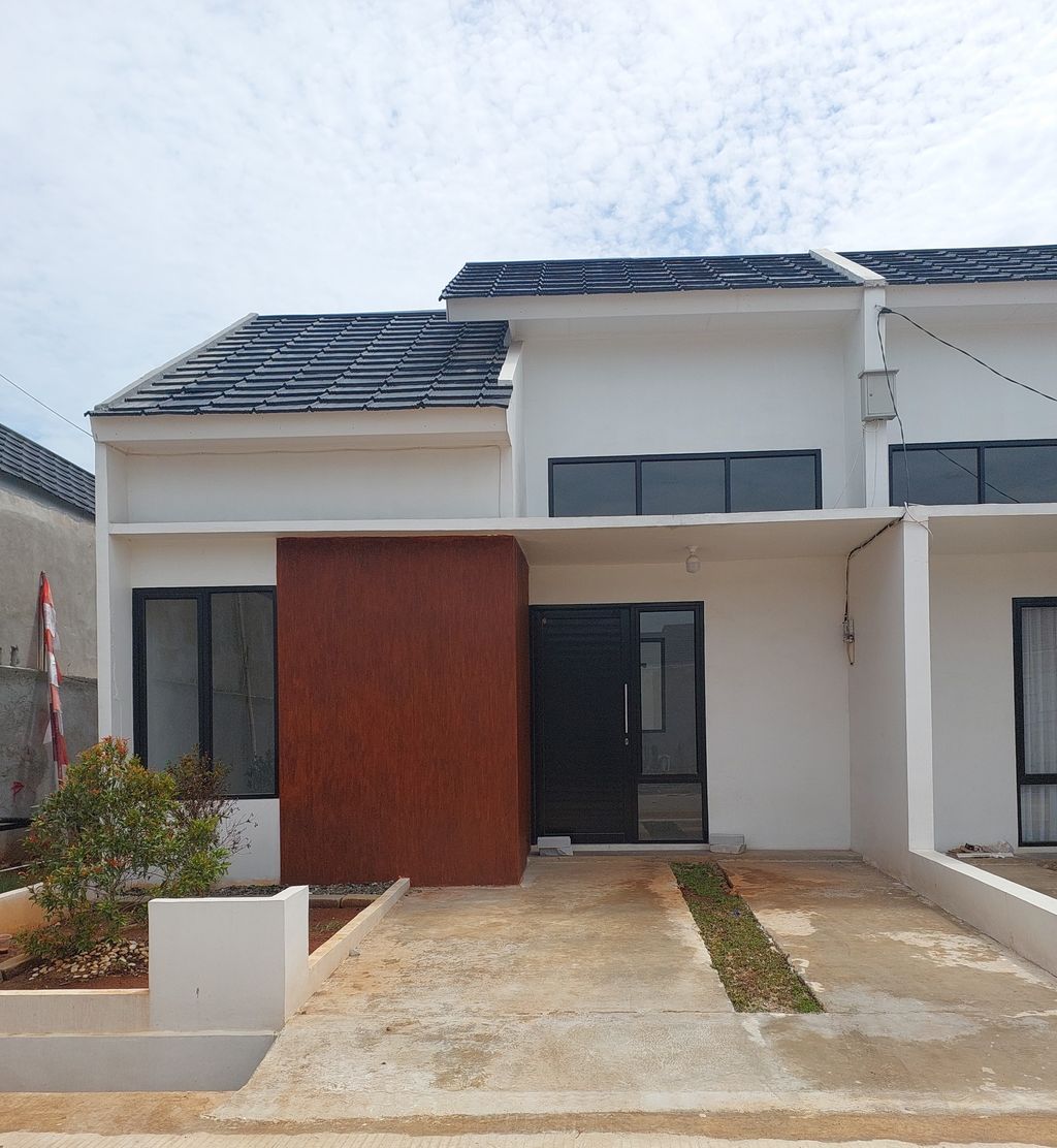foto tampak rumah tipe 96 perumahan Achieva Millenial