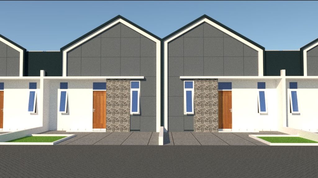 foto tampak rumah tipe 30 perumahan Griya Purwosuman