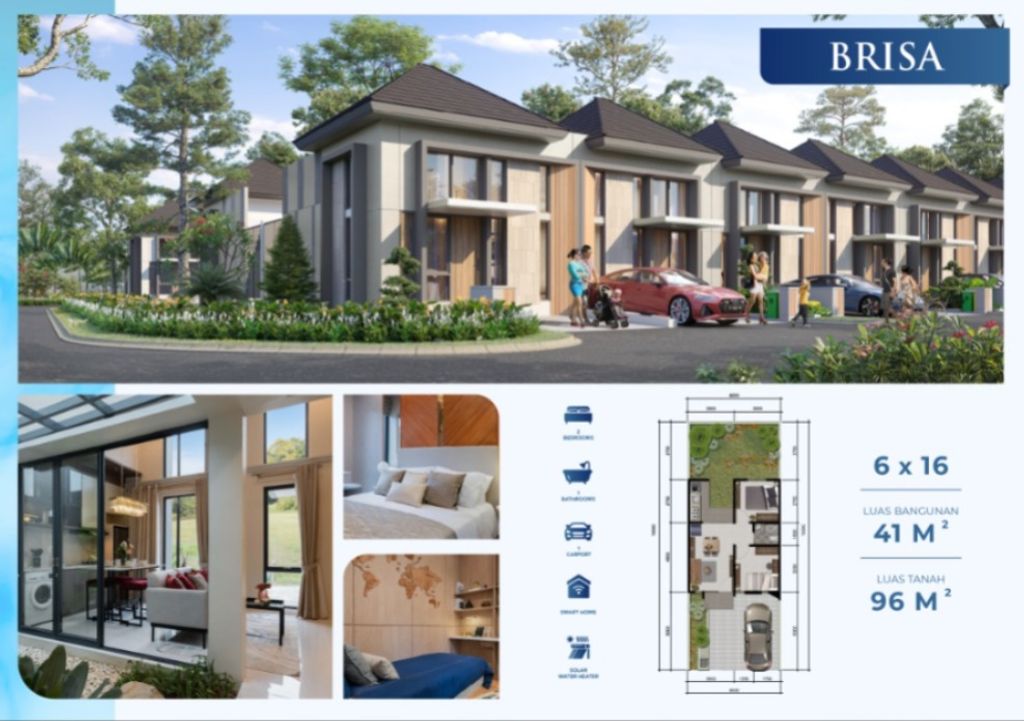 foto tampak rumah tipe BRISA irr - STANDARD perumahan CITRA ECOPOLIS RAYA - CLUSTER FRESCO - LITTLE GINZA BLK P 2