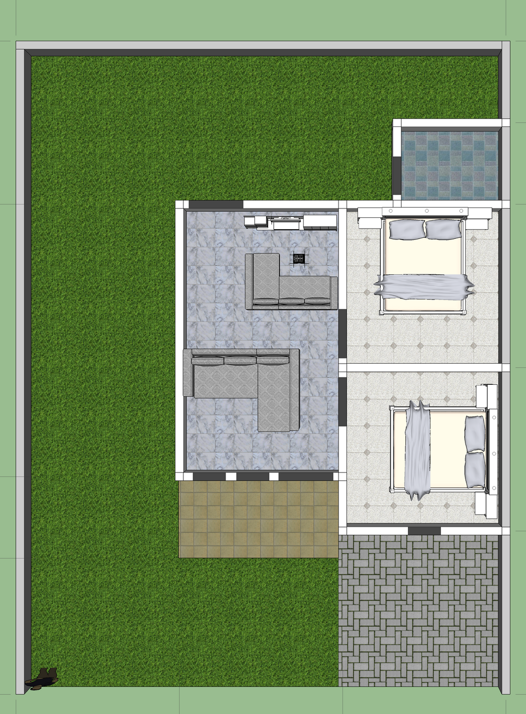 foto denah rumah tipe RIZKY PANIKI RESIDENCE perumahan RIZKY PANIKI RESIDENCE