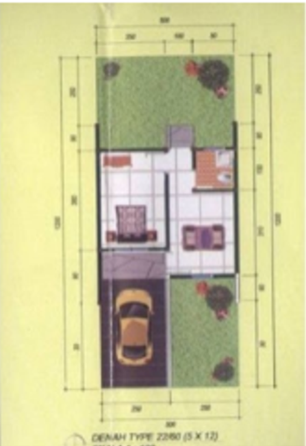 foto denah rumah tipe 36/60 perumahan GRIYA JALEN RESIDENCE 1