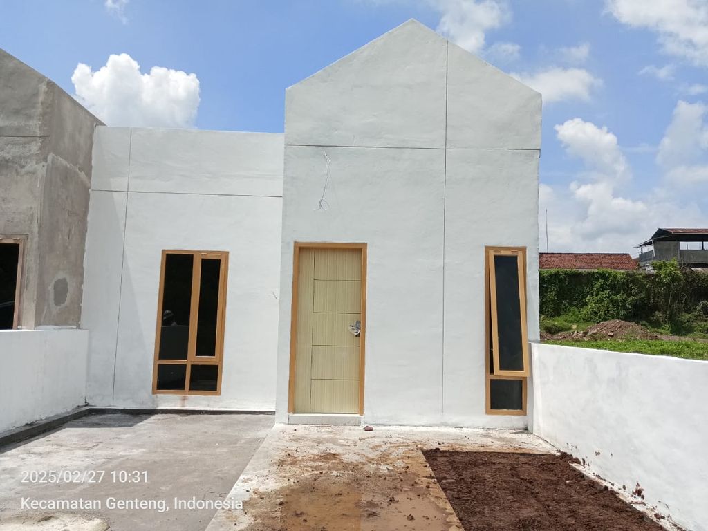 foto tampak rumah tipe 36 perumahan ARUNA GENTENG