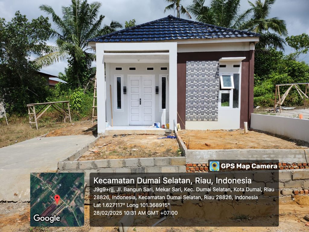 foto tampak rumah tipe 36 perumahan Permata Bangun Sari