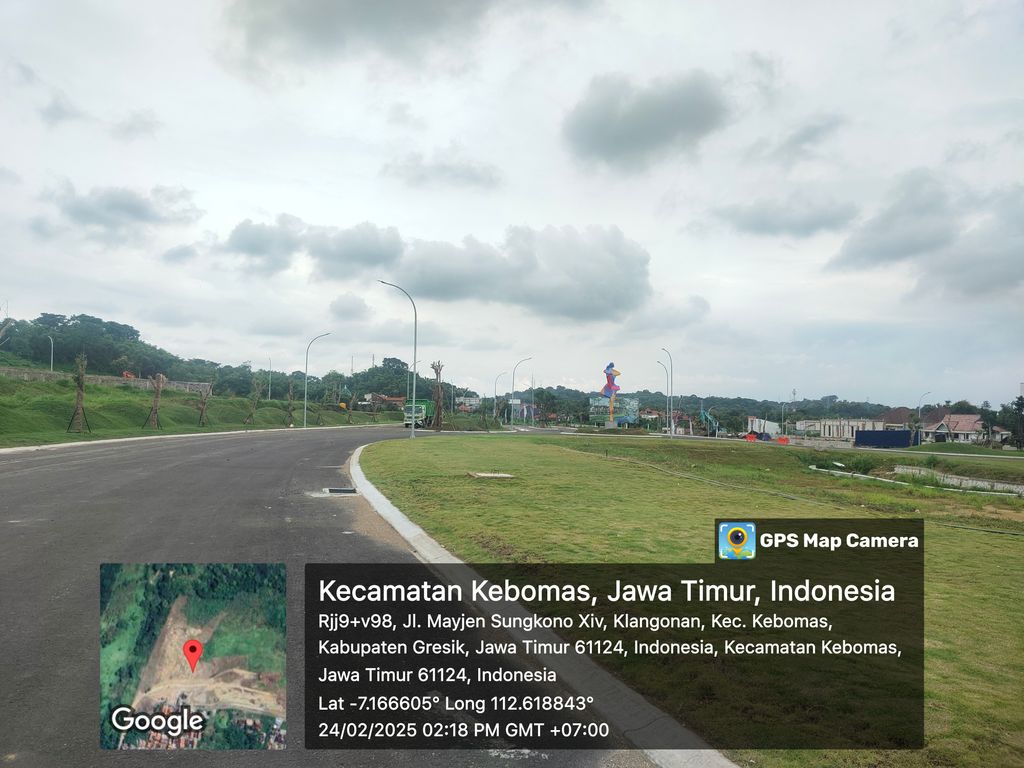 foto posisi tengah perumahan CitraLand Gresik Kota