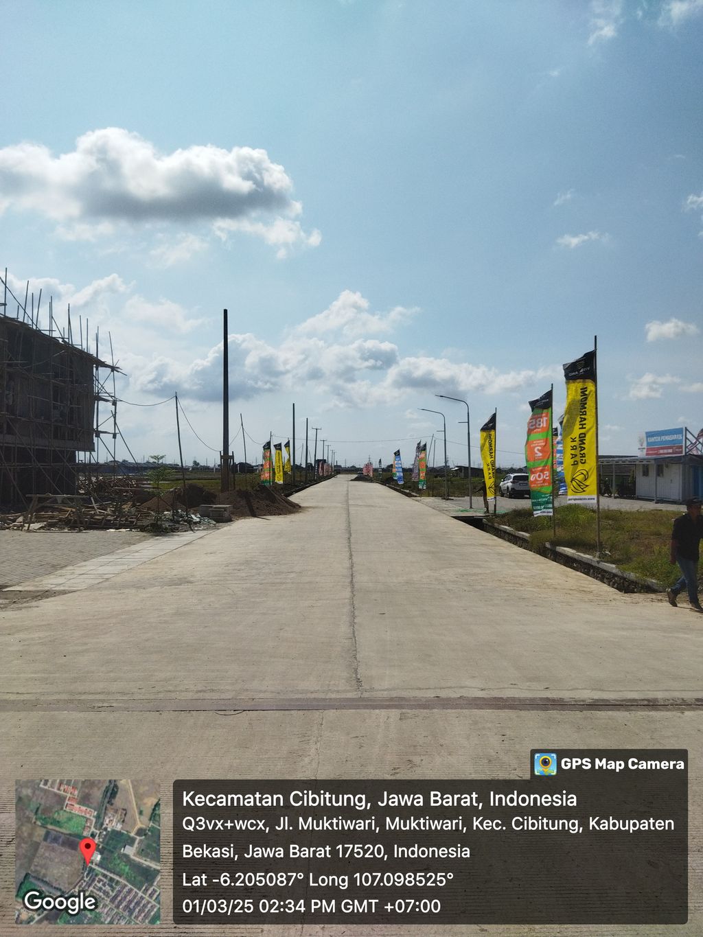 foto posisi tengah perumahan GRAND HARMONI PARK RUKO