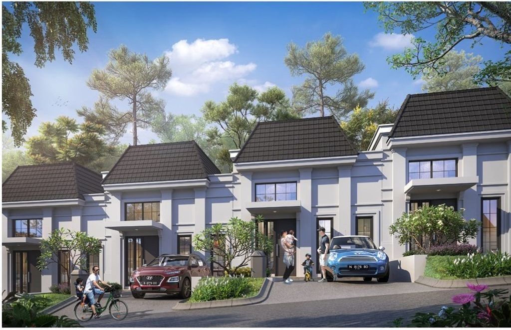 foto tampak rumah tipe AUBRIETA 2 perumahan Perumahan CitraGarden Malang