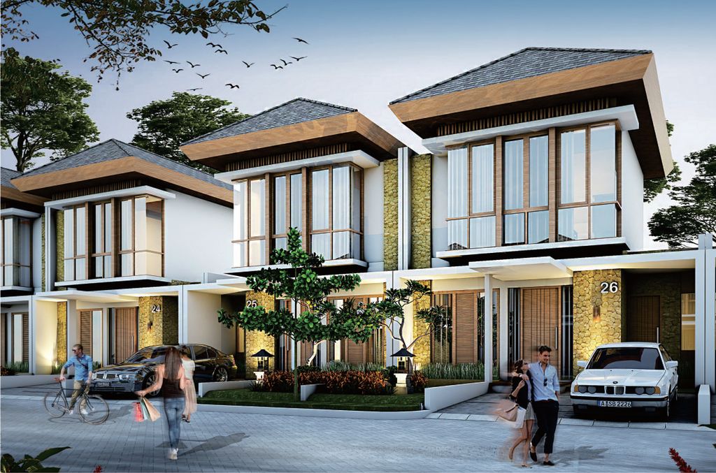foto tampak rumah tipe 75 perumahan Tamansari Puri Bali II