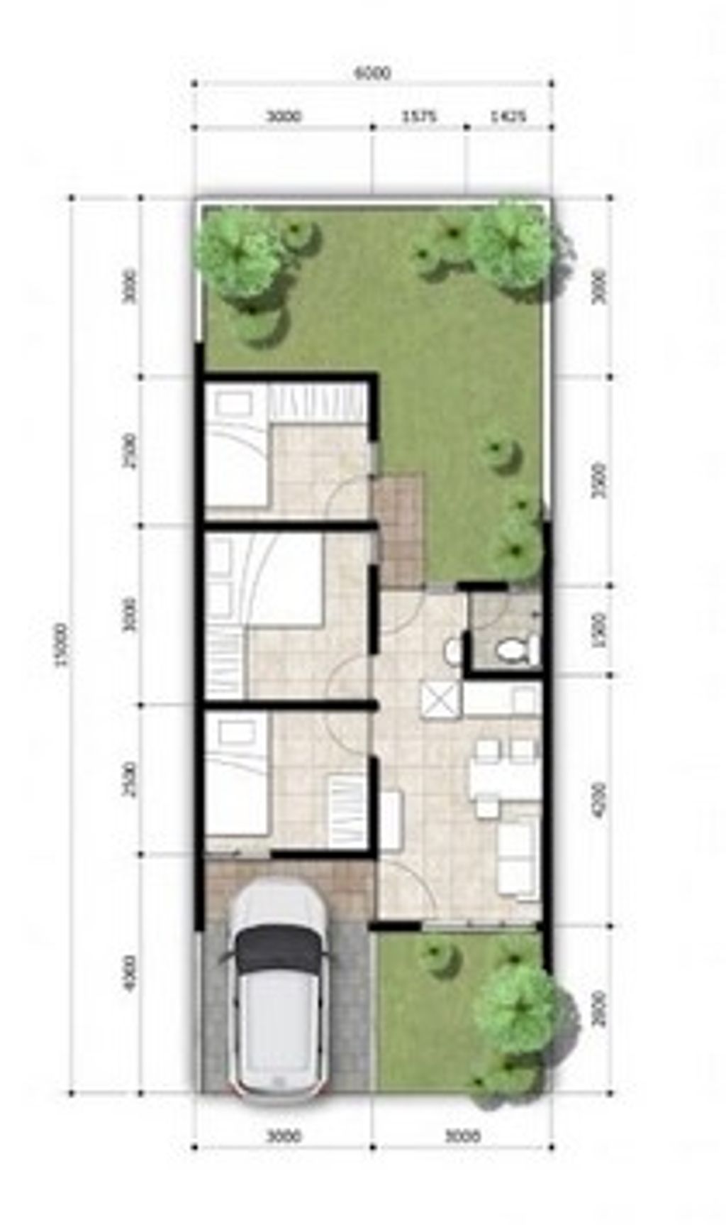 foto denah rumah tipe GRAND PIANTA 630 perumahan MUTIARA GADING CITY CLUSTER MONACO & PARIS