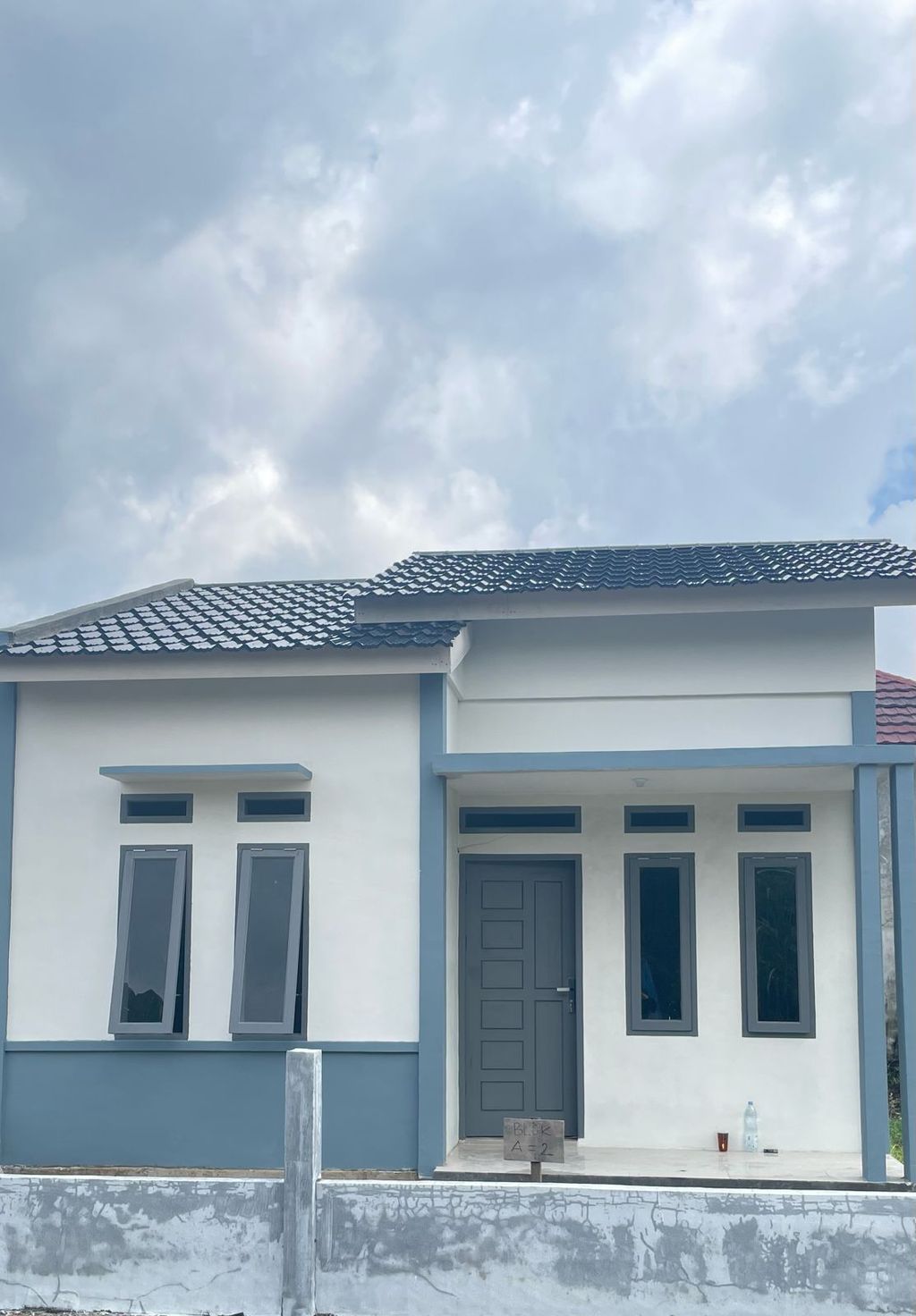 foto tampak rumah tipe RSH 36 ( SUBSIDI) perumahan SYAKINAH RESIDENCE