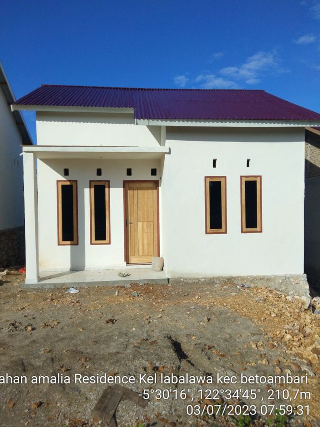 foto tampak rumah tipe SUBSIDI 36 perumahan PERUMAHAN AMALIA RESIDENCE TAHAP 2
