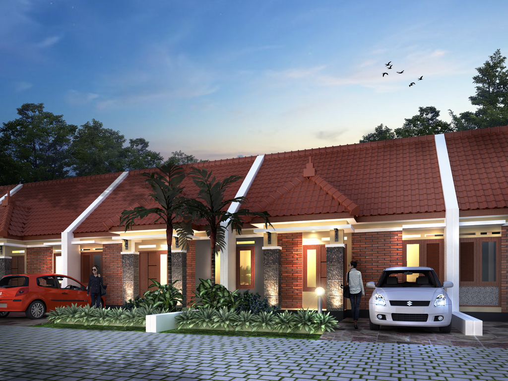 foto tampak rumah tipe 50 perumahan Ambara Citra 2