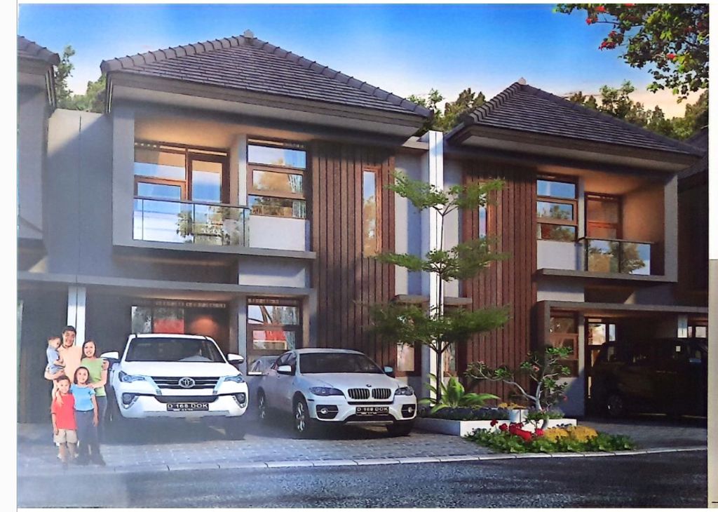 foto tampak rumah tipe NUSA DUA 80/96 perumahan MEKARSARI REGENCY