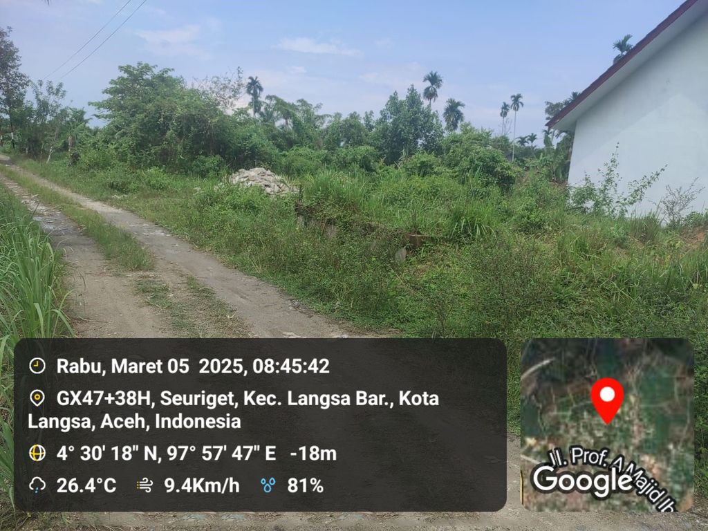 foto posisi tengah perumahan Griya Hasanah