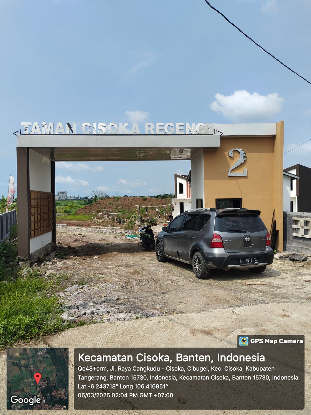 foto gerbang perumahan TAMAN CISOKA REGENCY 2