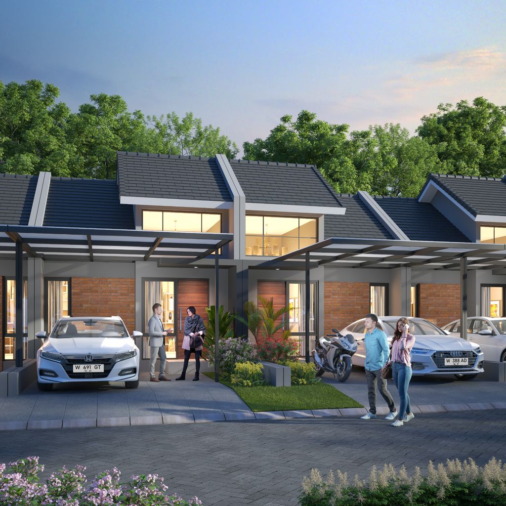 foto tampak rumah tipe New Villina 30/117 perumahan Patra Raya