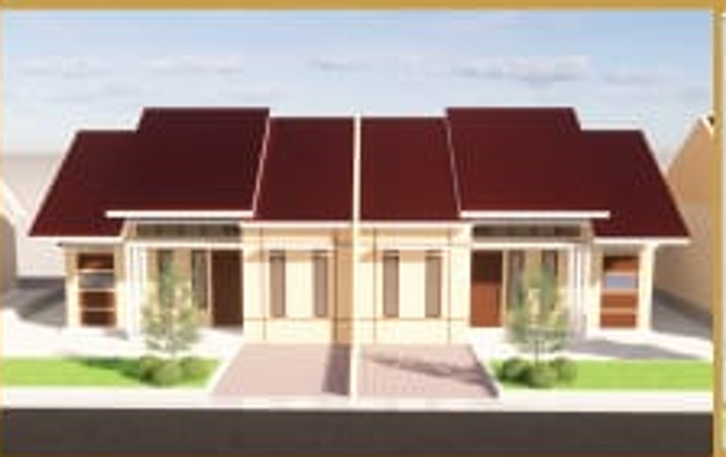 foto tampak rumah tipe 64 perumahan NARENDRA RESIDENCE