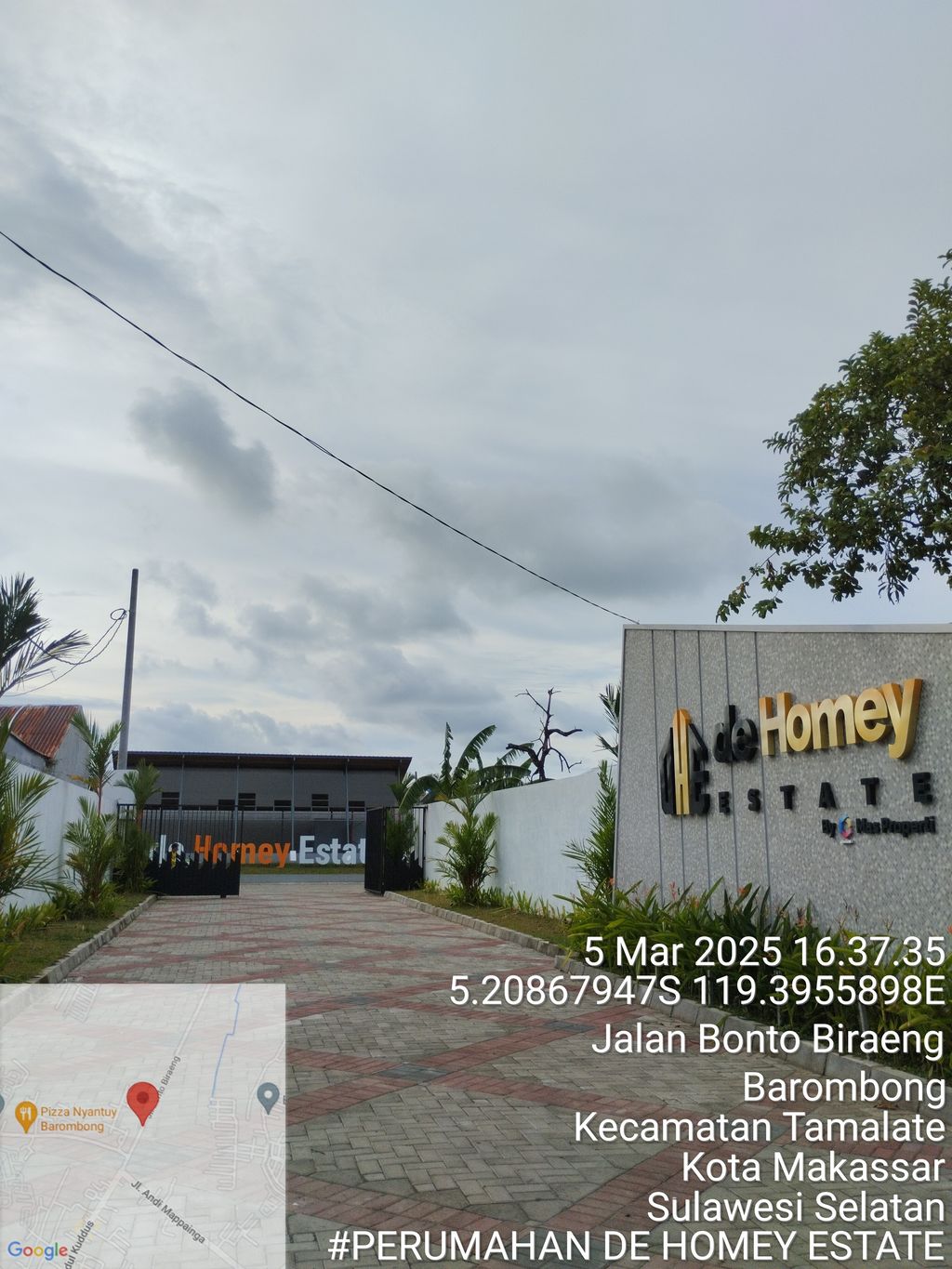 foto gerbang perumahan DE HOMEY ESTATE