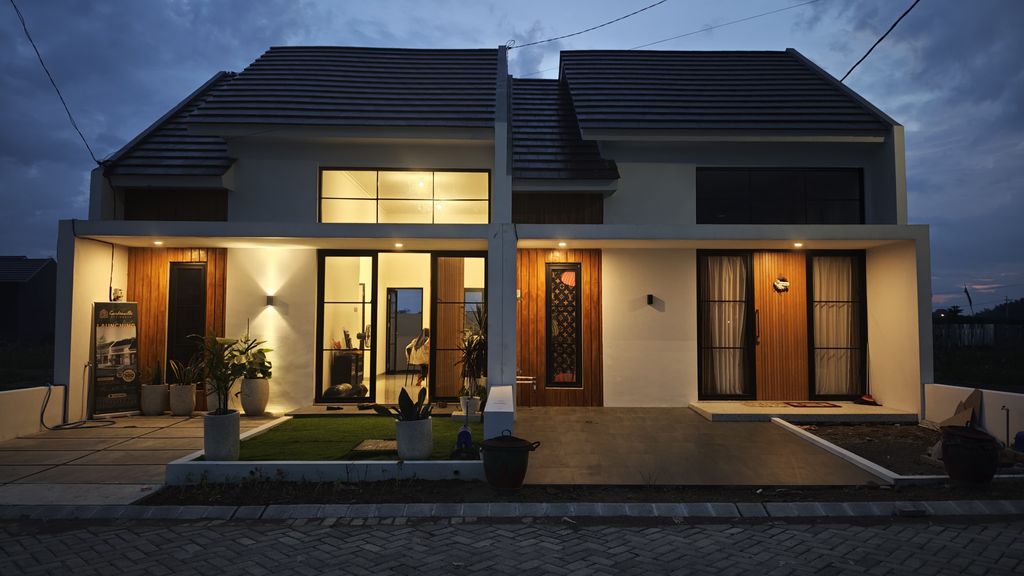 foto tampak rumah tipe PINE perumahan GARDENVILLE RESIDENCE