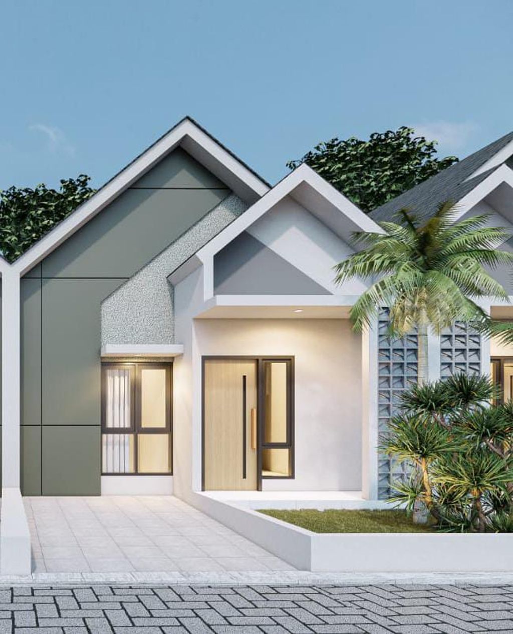 foto tampak rumah tipe 36/60 perumahan Juhut Indah Permai 1