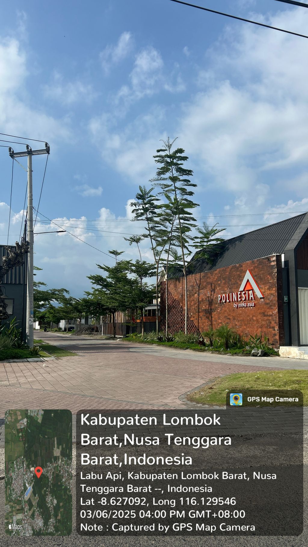 foto gerbang perumahan POLINESIA Tahap 2 (Zona I)