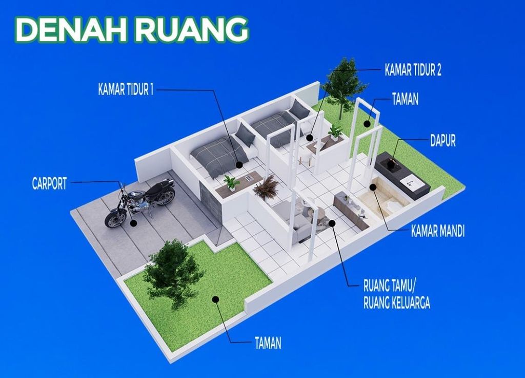 foto denah rumah tipe 29/60 perumahan TEGALWATON BUMI ASRI
