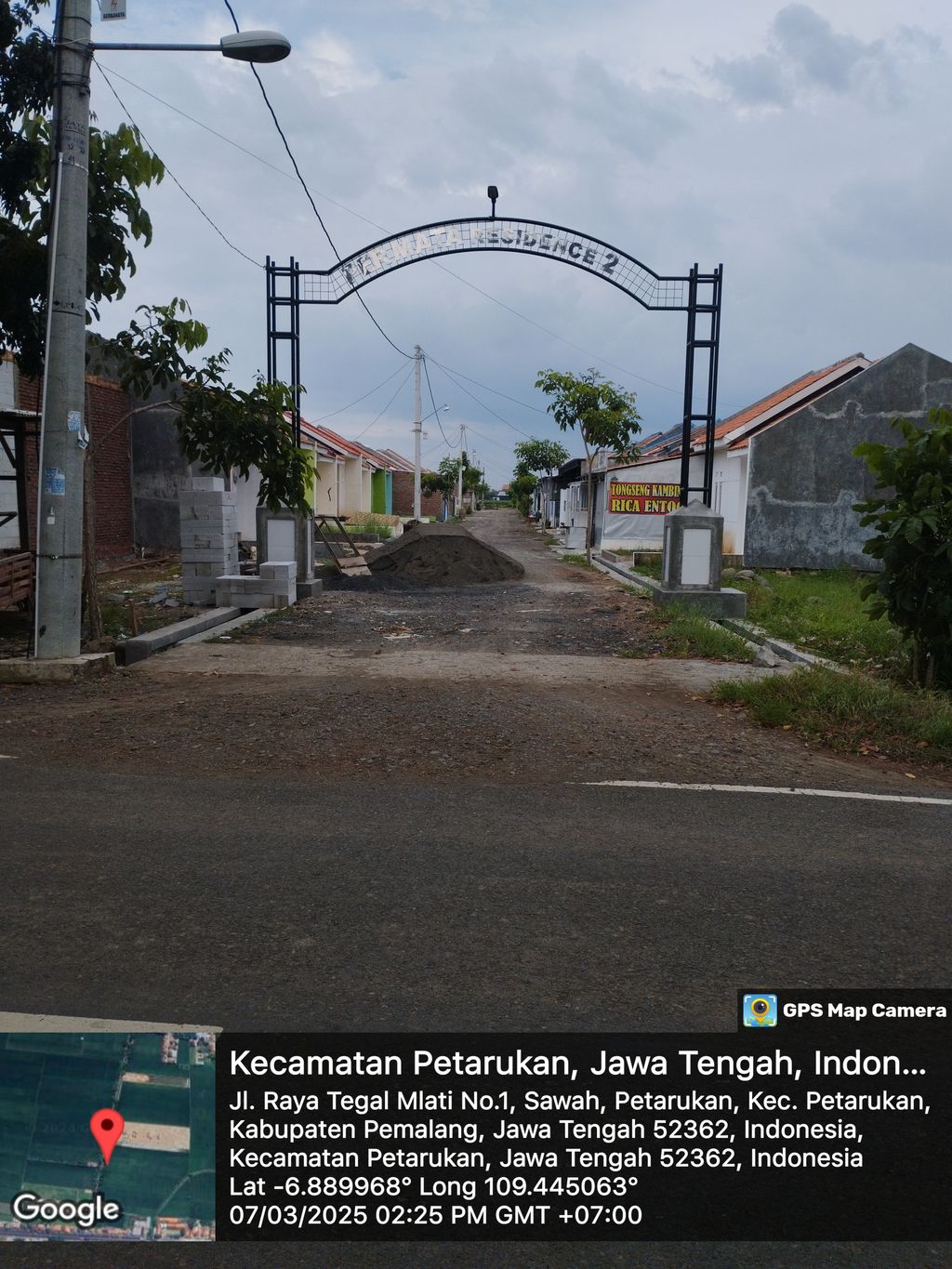 foto gerbang perumahan Permata Residence 2 tahap 2