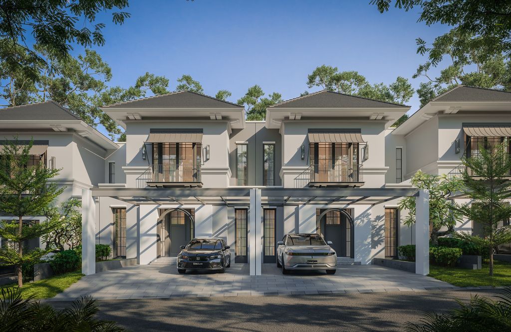 foto tampak rumah tipe Amethyst perumahan CitraLand Gresik Kota