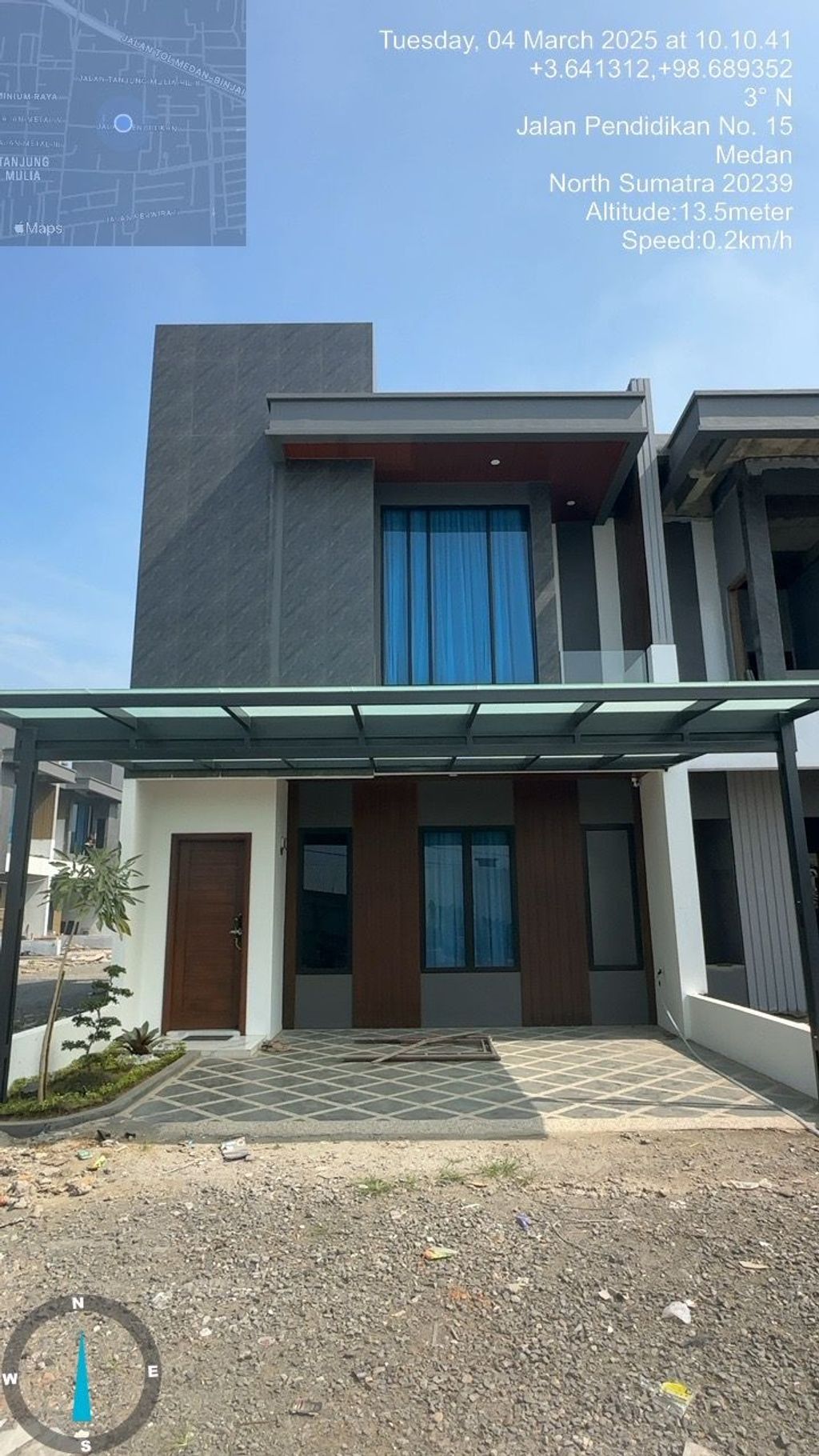 foto tampak rumah tipe 120 perumahan PERUMAHAN CEMARA PARK PALACE