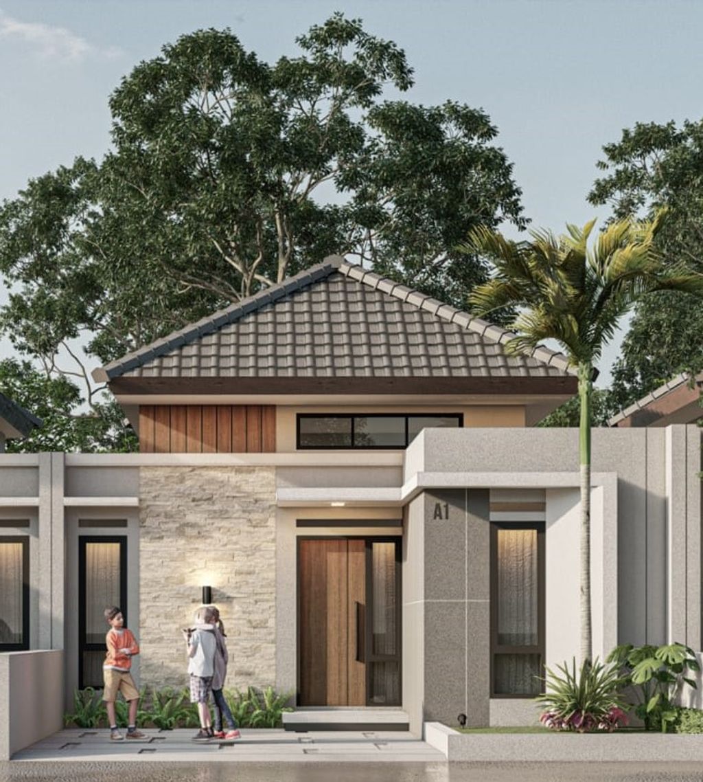 foto tampak rumah tipe 36/70 M2 perumahan Istana Land