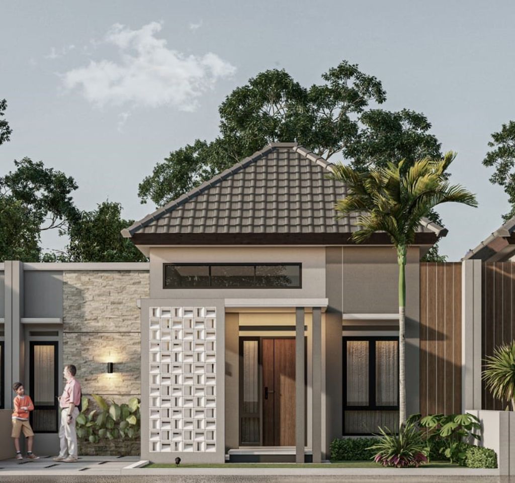 foto tampak rumah tipe LUXURY perumahan Istana Land