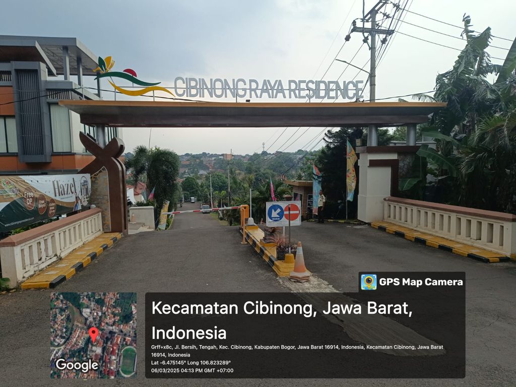 foto gerbang perumahan Cibinong Raya Residence