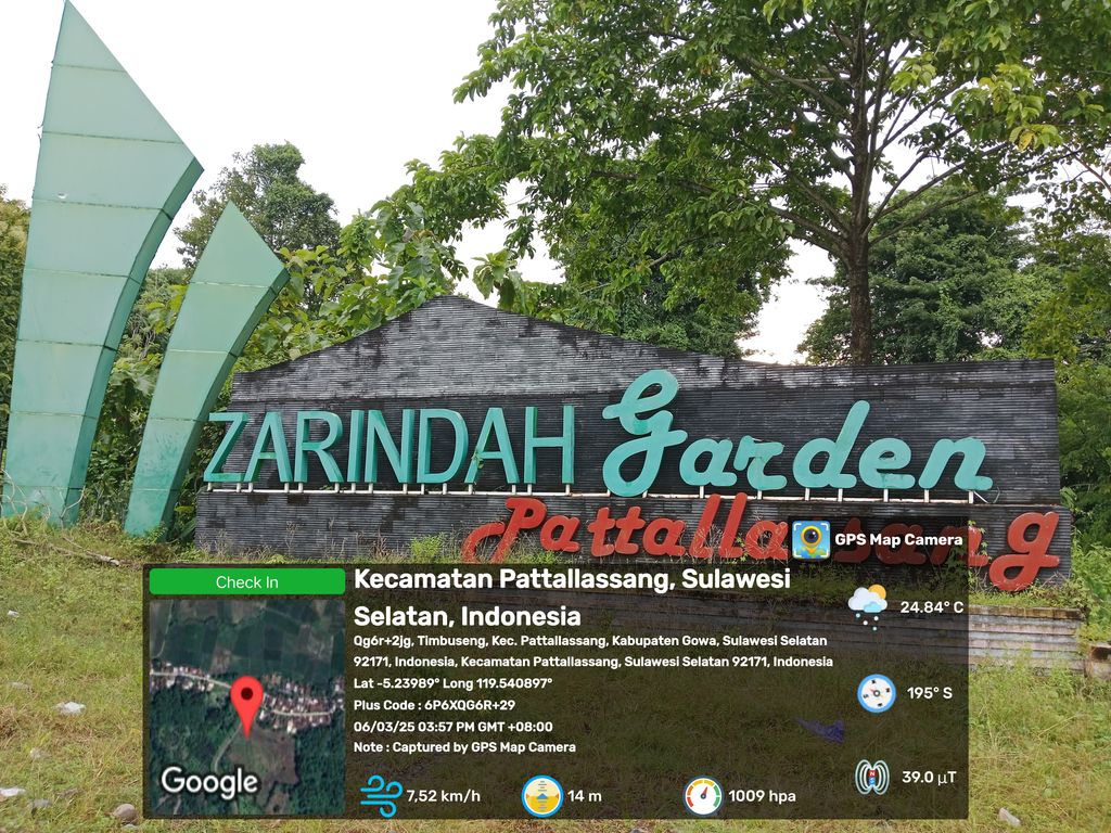 foto gerbang perumahan Zarindah Garden Cluster Mahoni