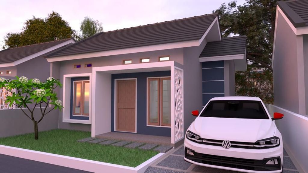 foto tampak rumah tipe 36 perumahan RISE RESIDENCE