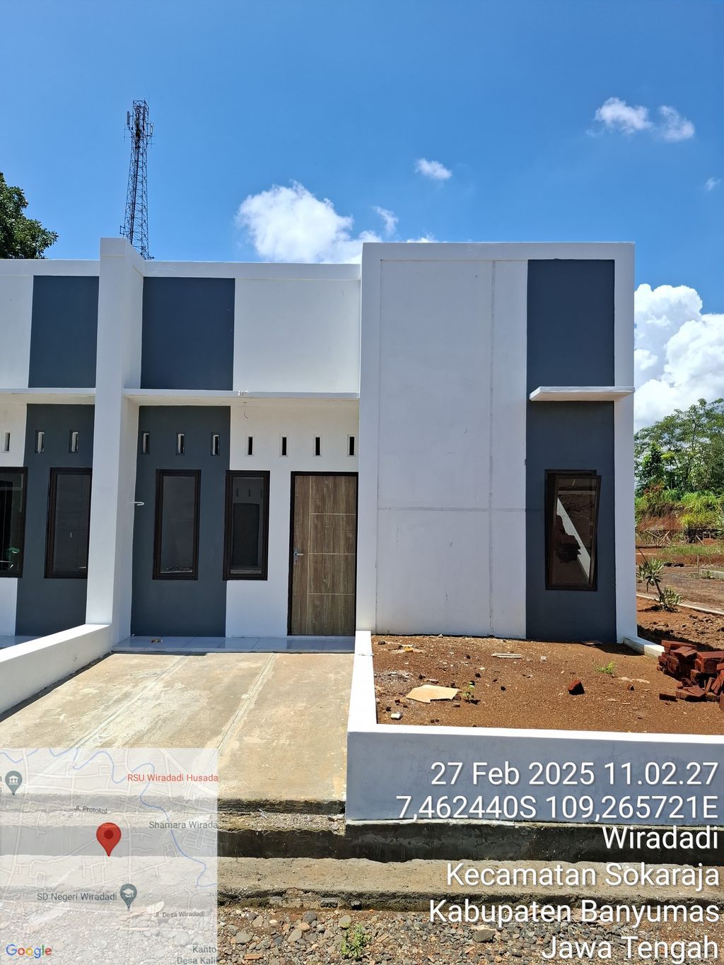 foto tampak rumah tipe 36 perumahan SEMESTA ESTETIK WIRADADI