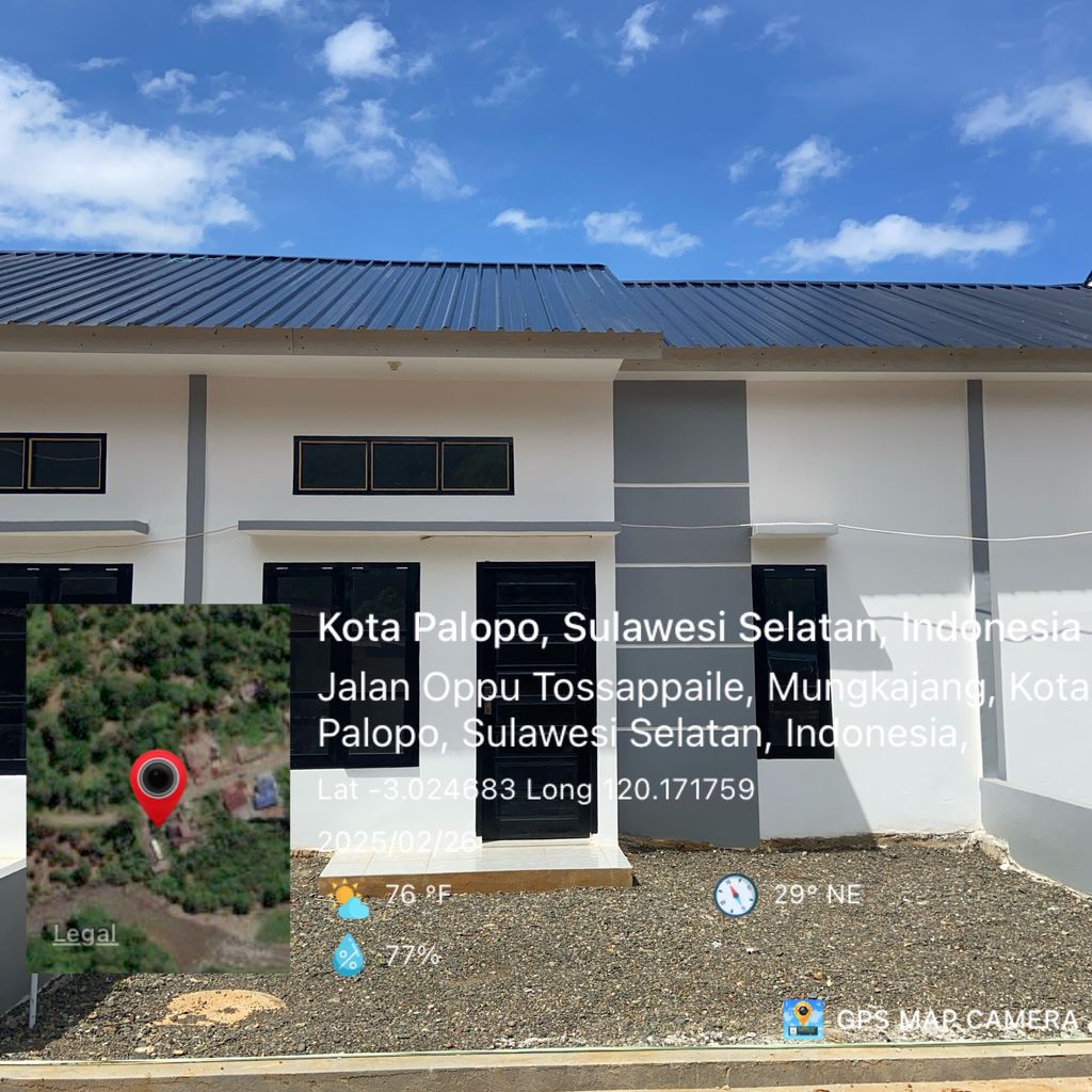 foto tampak rumah tipe 36 perumahan Green Murante Residence