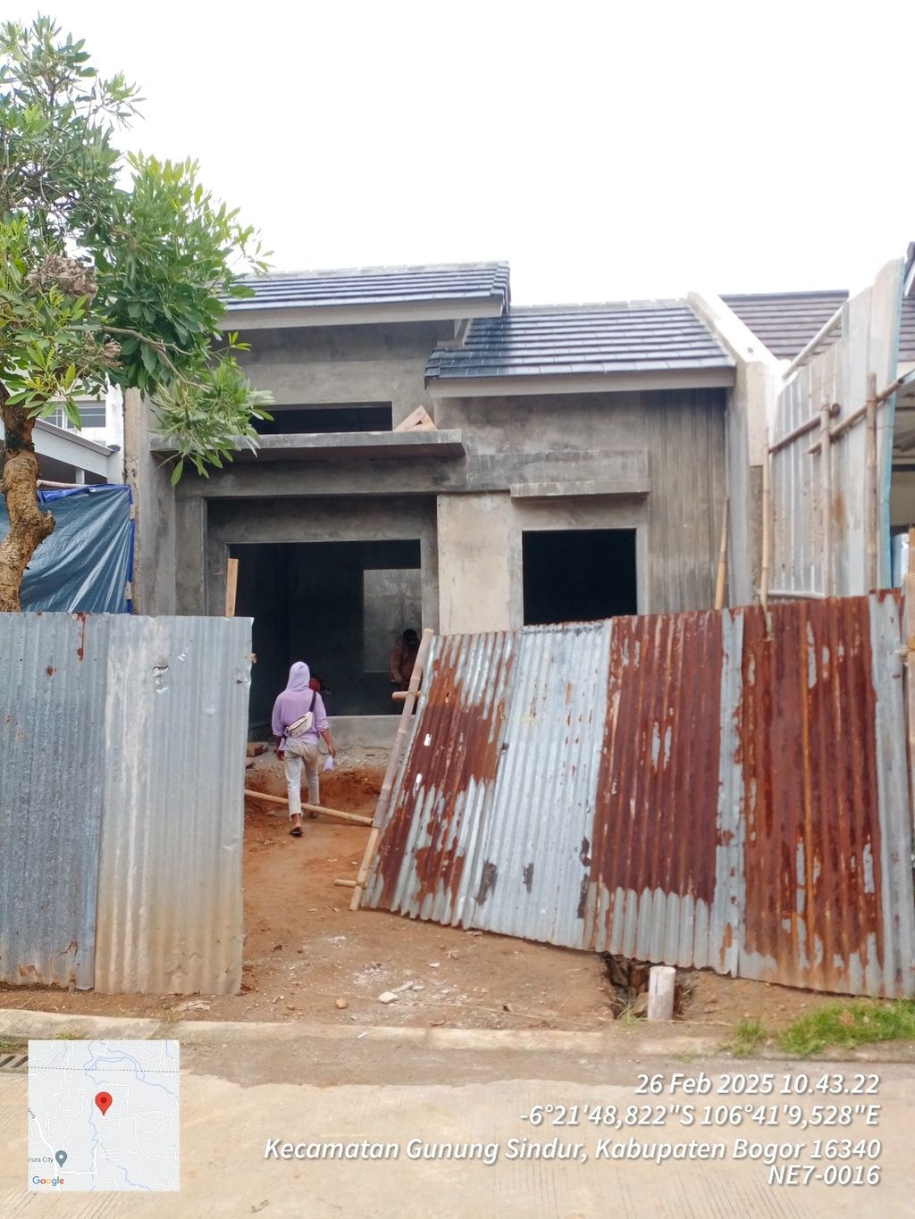 foto tampak rumah tipe NE7-0016 perumahan SERPONG NATURA CITY