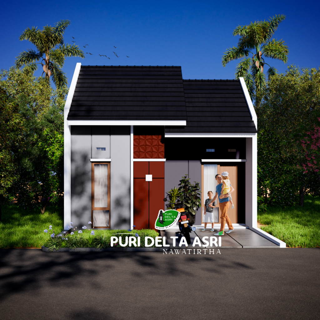 foto tampak rumah tipe 30/60 perumahan PURI DELTA ASRI 10 NAWATIRTHA