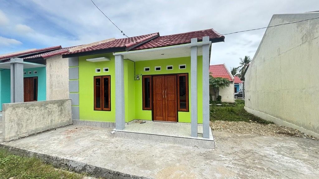 foto tampak rumah tipe 36 perumahan Perum Griya Nindi Permai V