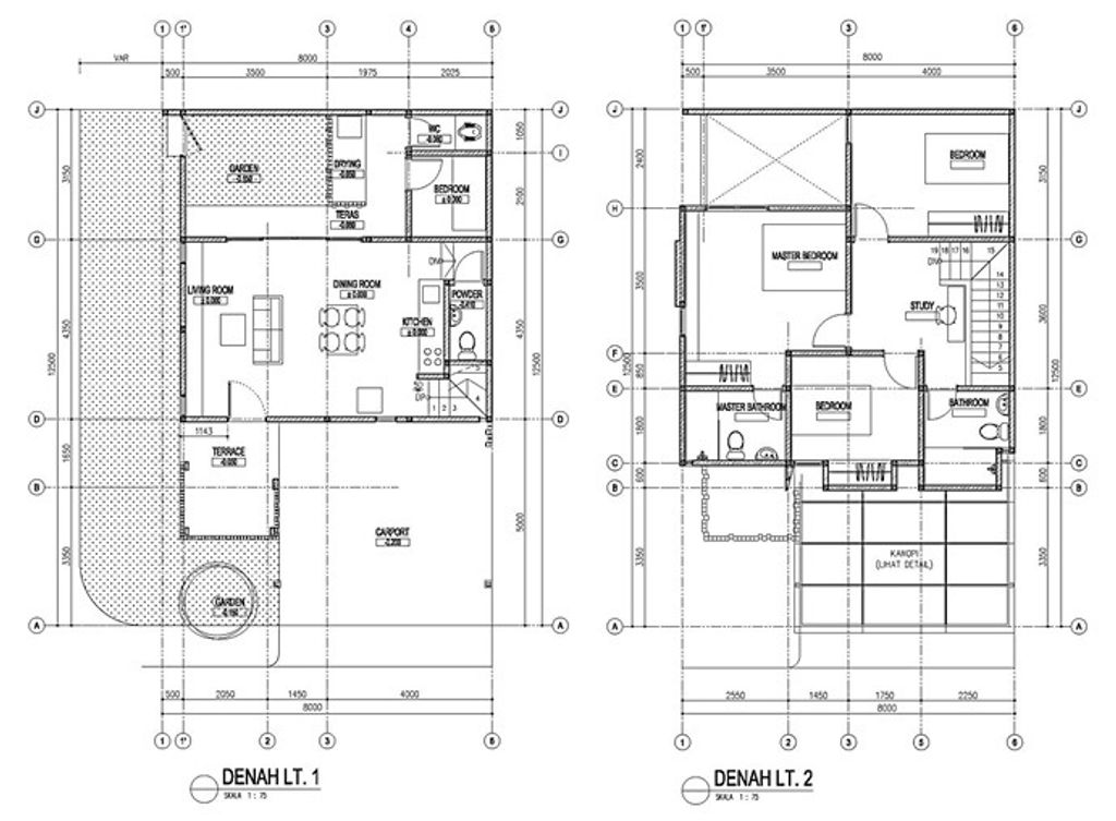 foto denah rumah tipe CADENZA SUDUT perumahan DISCOVERY ALTEZZA BINTARO JAYA