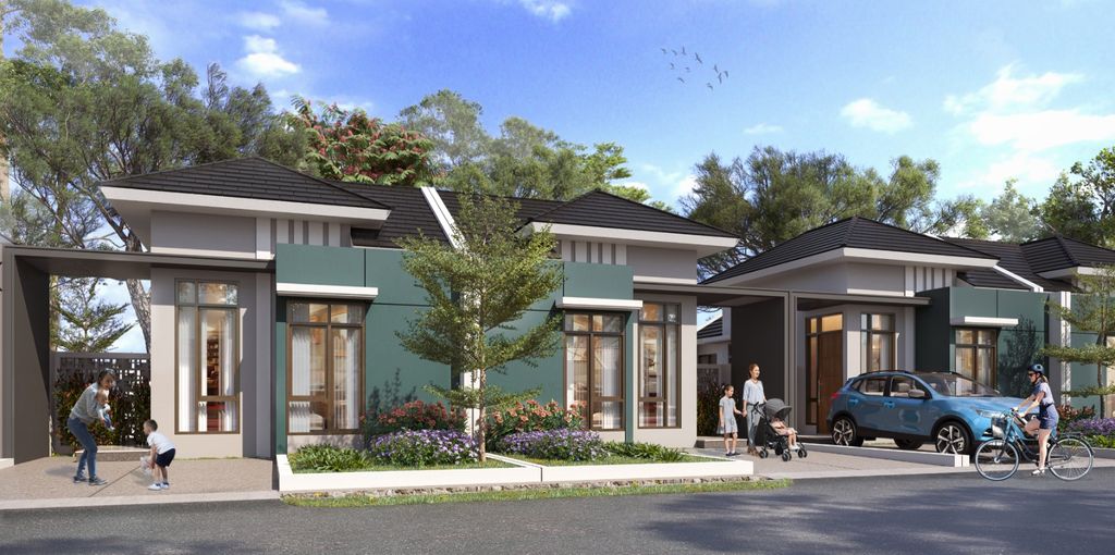foto tampak rumah tipe Elena B perumahan CITRAGRAND SENYIUR CITY SAMARINDA