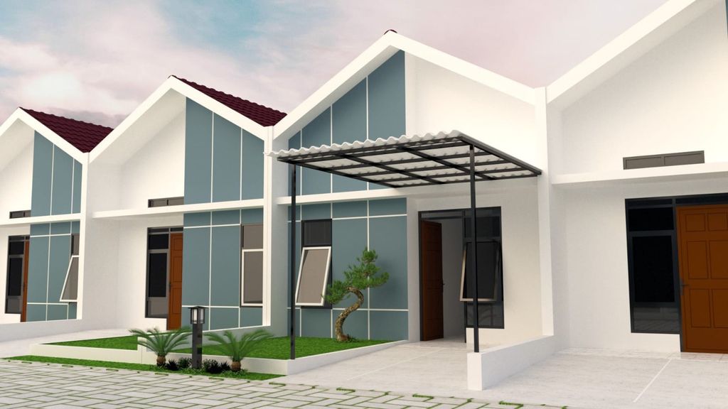 foto tampak rumah tipe 30/60 perumahan Omah idaman sidayu