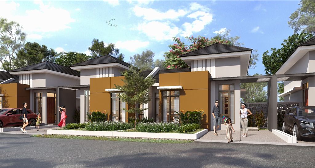 foto tampak rumah tipe Elena C perumahan CITRAGRAND SENYIUR CITY SAMARINDA