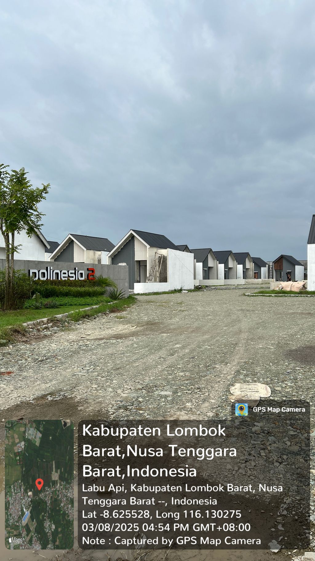 foto posisi tengah perumahan POLINESIA TAHAP 2 (ZONA III)