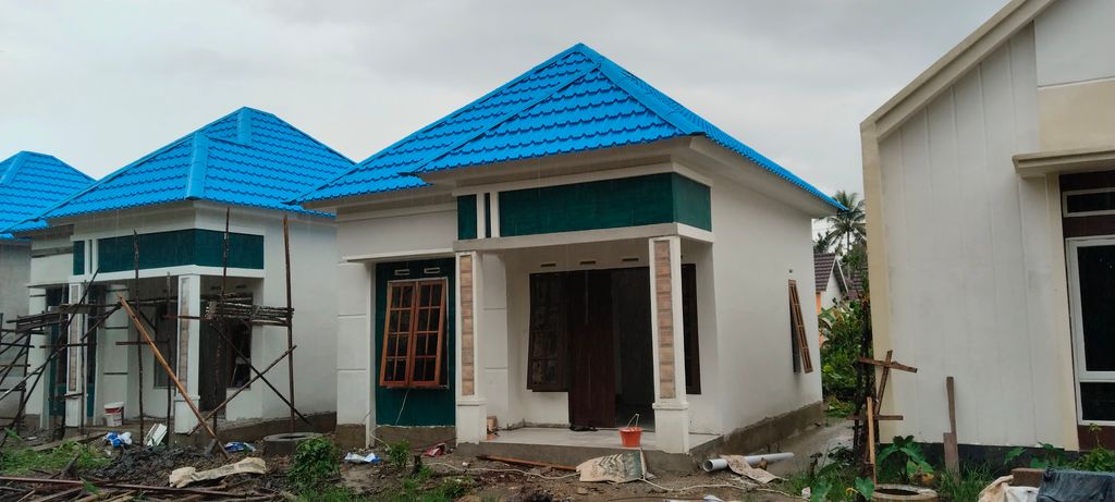 foto tampak rumah tipe 36 perumahan BORNEO KING 4