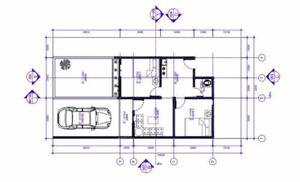 foto denah rumah tipe 36/105 perumahan BUMI POLEANG RESIDENCE