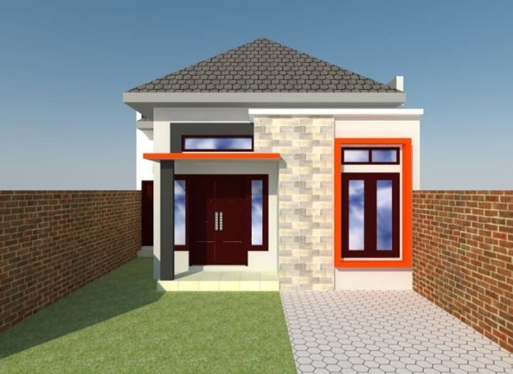 foto tampak rumah tipe 45/77 perumahan Taman Tiara Siliragung